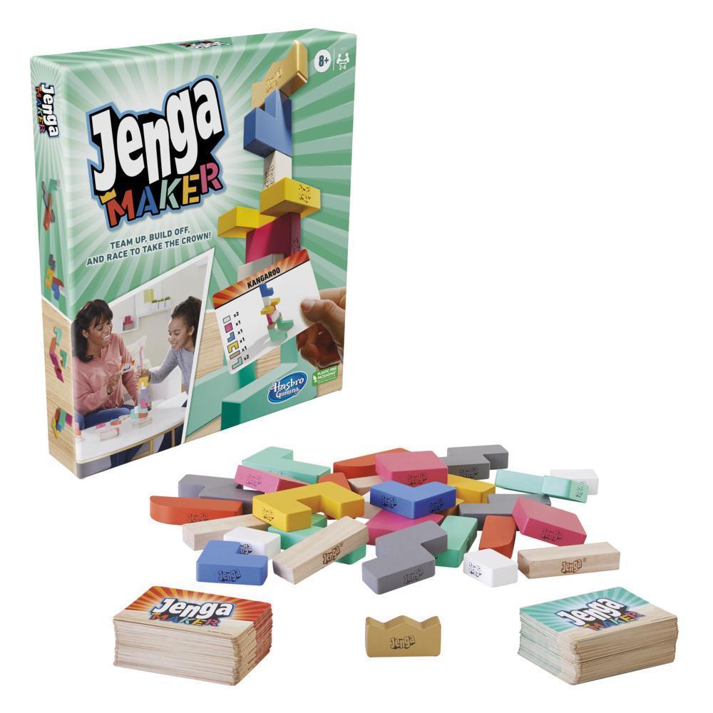 Jenga Maker, Genuine Blocks, Stacking Tower Game, Game for Kids Ages 8 and Up, Game for 2-6 Players product thumbnail 1