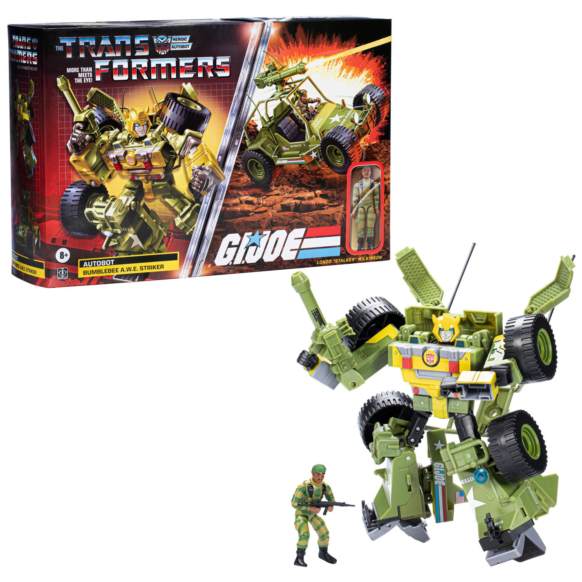 Transformers Collaborative: G.I. Joe Mash-Up, Bumblebee A.W.E. Striker & Lonzo “Stalker” Wilkinson, Age 8 and Up product thumbnail 1