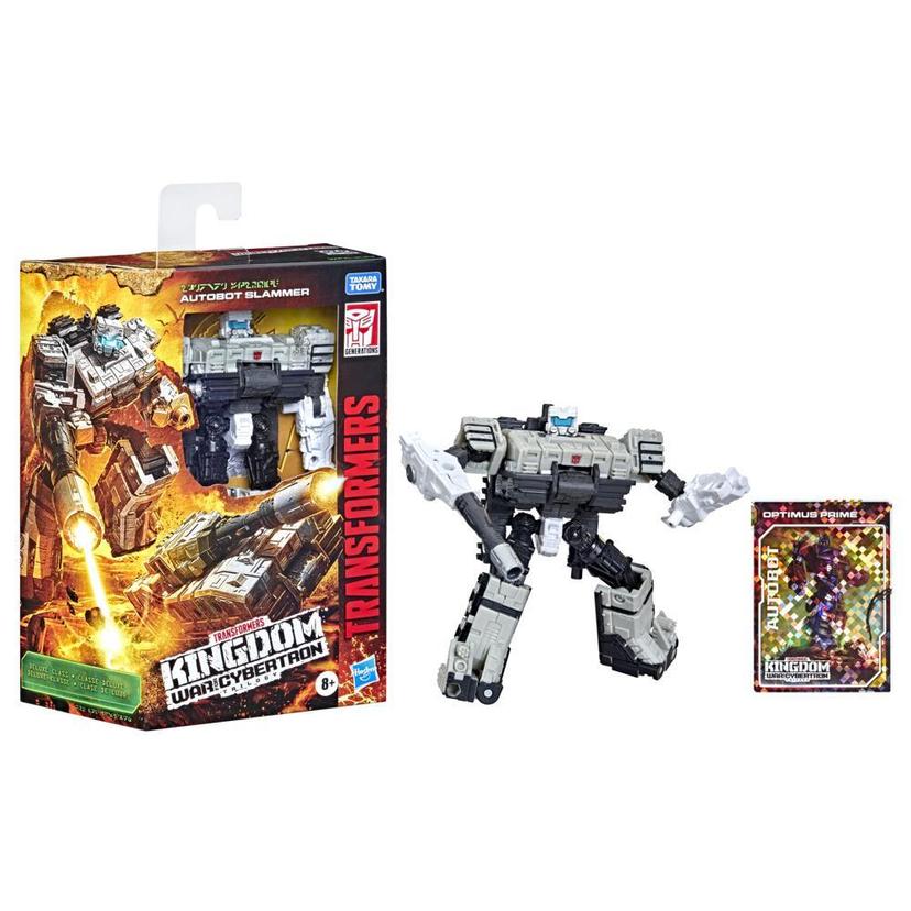 Transformers Toys Generations War for Cybertron: Kingdom Deluxe WFC-K33 Autobot Slammer Action Figure - 8 and Up, 5.5-inch product image 1