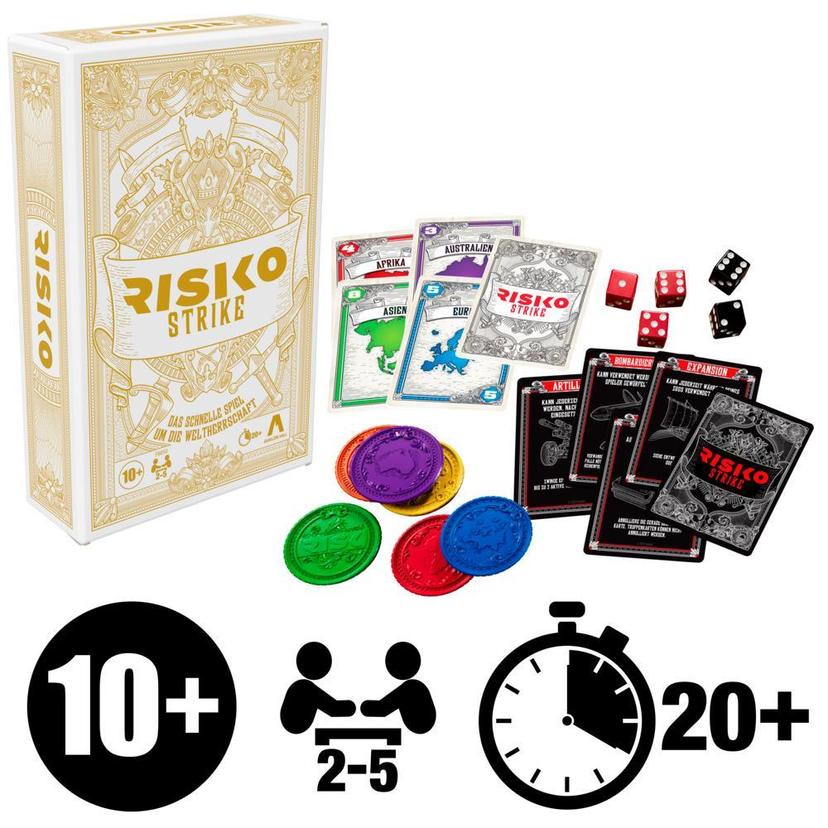 Risk Strike Cards and Dice Game, Quick-Playing Strategy Card Game, Ages 10+, Family Games product image 1