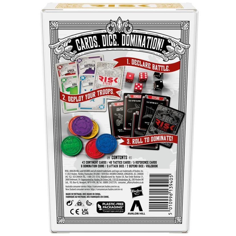 Risk Strike Cards and Dice Game, Quick-Playing Strategy Card Game, Ages 10+, Family Games product image 1
