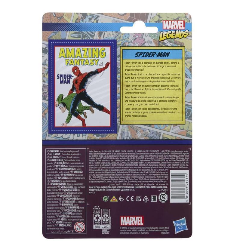 Hasbro Marvel Legends Series 3.75-inch Retro 375 Collection Spider-Man Action Figure, Toys for Kids Ages 4 and Up product image 1