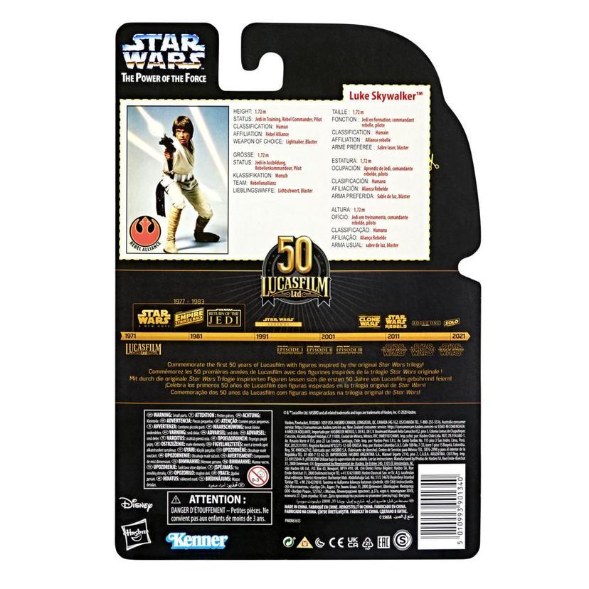 Star Wars The Black Series Luke Skywalker 6-Inch-Scale Lucasfilm 50th Anniversary Star Wars The Power of the Force Figure product image 1
