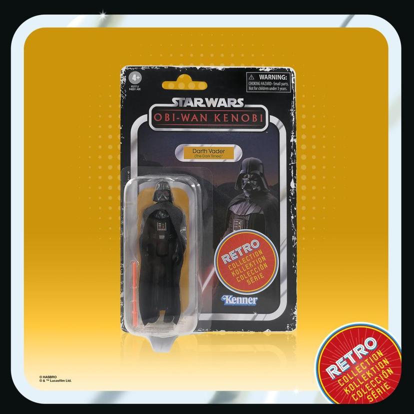 Star Wars Retro Collection Darth Vader (The Dark Times) Toy 3.75-Inch-Scale Star Wars: Obi-Wan Kenobi Figure, Kids product image 1