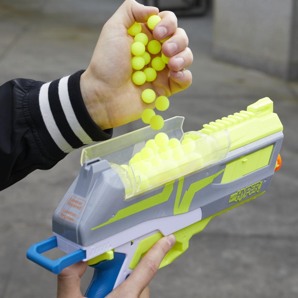 Nerf Hyper Impulse-40 Blaster, 30 Nerf Hyper Rounds, Spring-Open Hopper, Up To 110 FPS Velocity, Eyewear Included product thumbnail 1