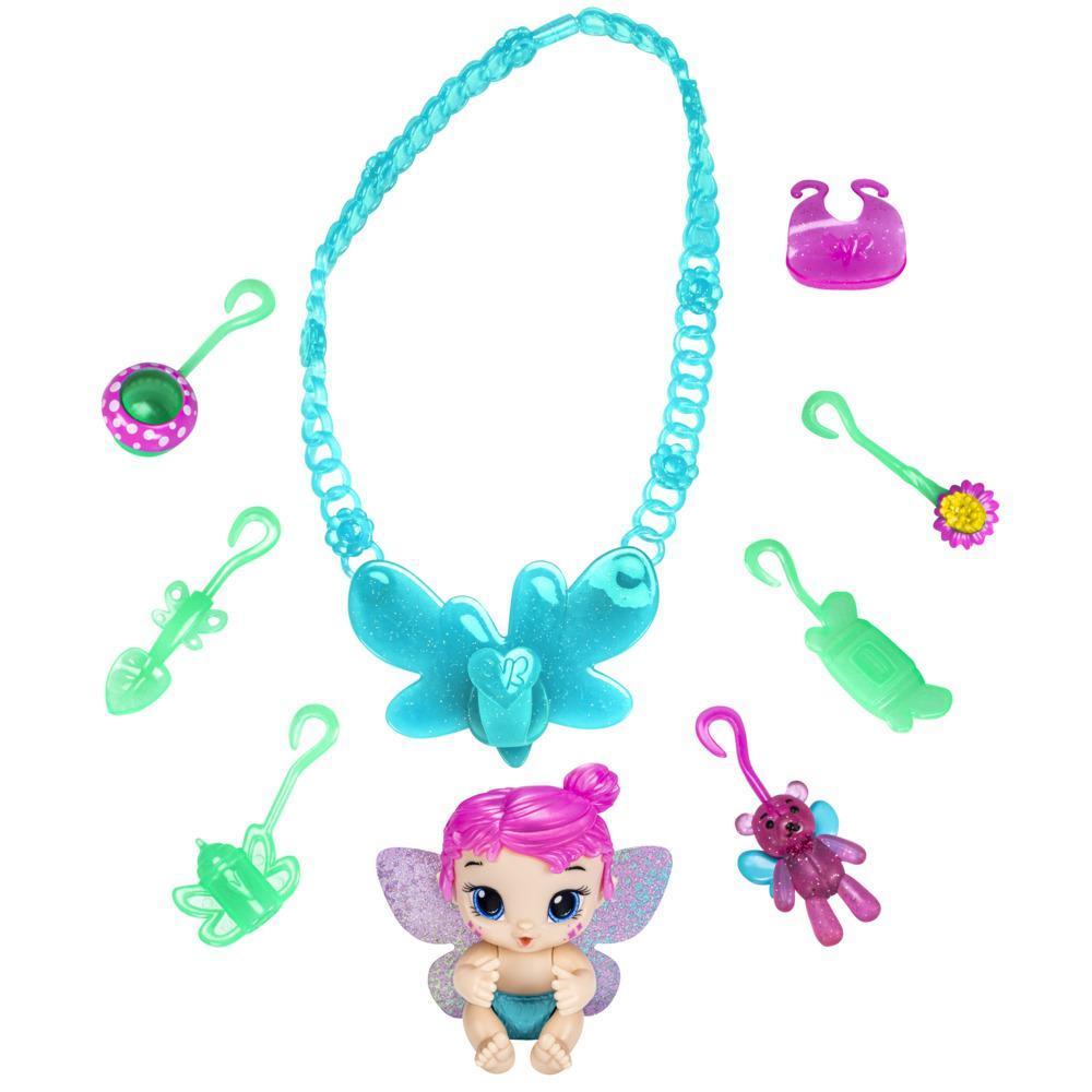 Baby Alive Glo Pixies Minis Carry ‘n Care Necklace, Sugar Sprinkle, 3.75-Inch Pixie Toy, Charm Necklace and Doll Carrier product thumbnail 1