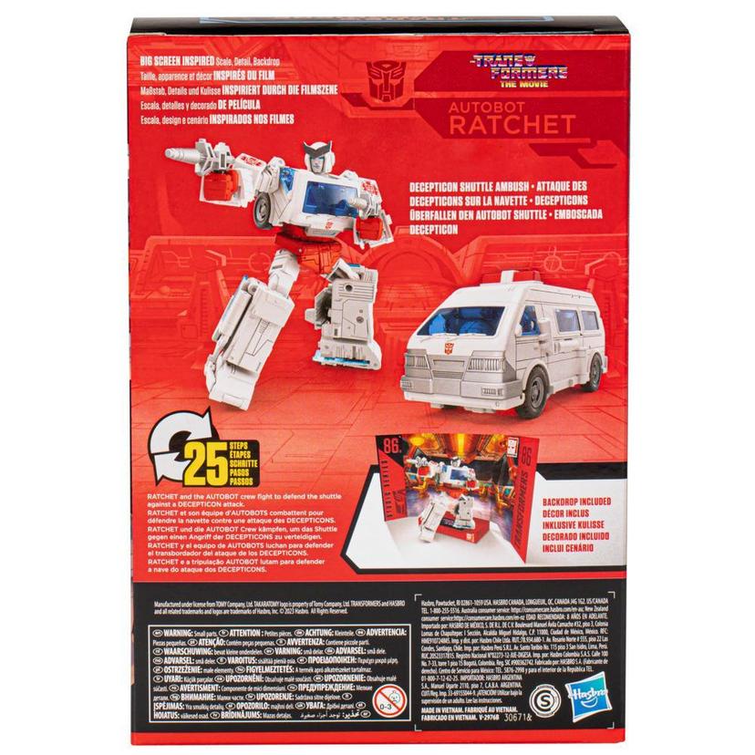 Transformers Studio Series Voyager The Transformers: The Movie 86-23 Autobot Ratchet Action Figure (6.5”) product image 1
