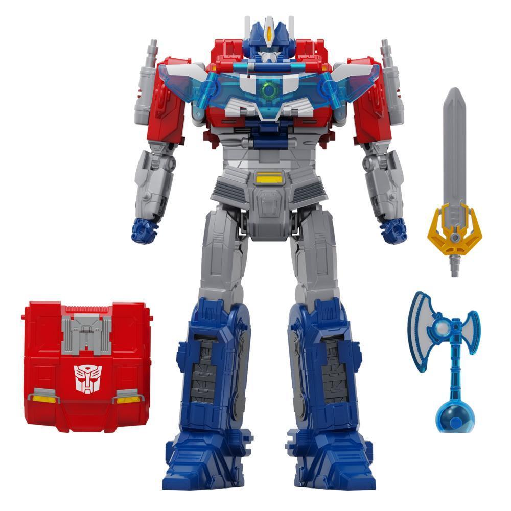 Transformers One Power Flip Optimus Prime (Orion Pax) Action Figure, 10” Interactive Robot Toy, Ages 6+ product image 1