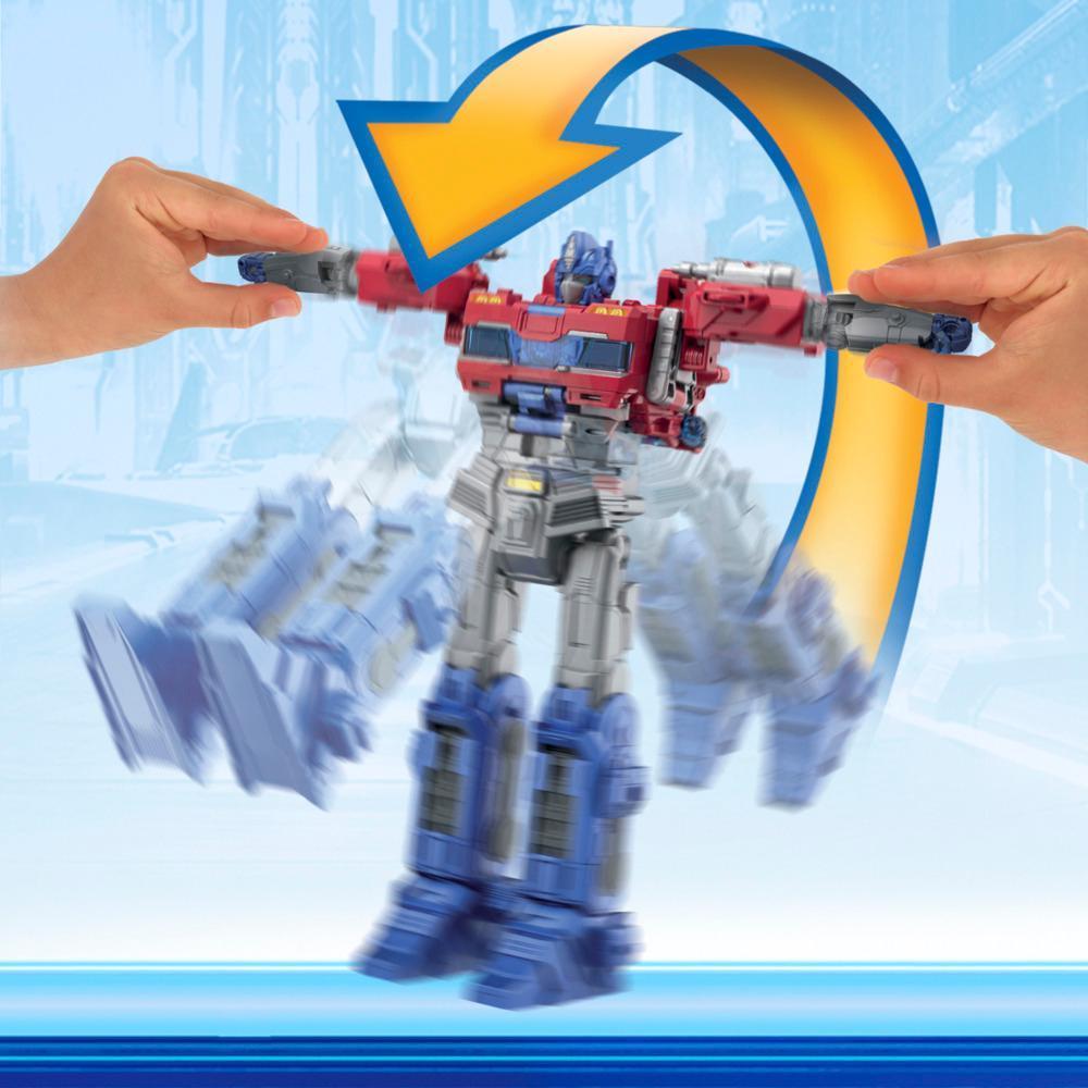 Transformers One Power Flip Optimus Prime (Orion Pax) Action Figure, 10” Interactive Robot Toy, Ages 6+ product image 1