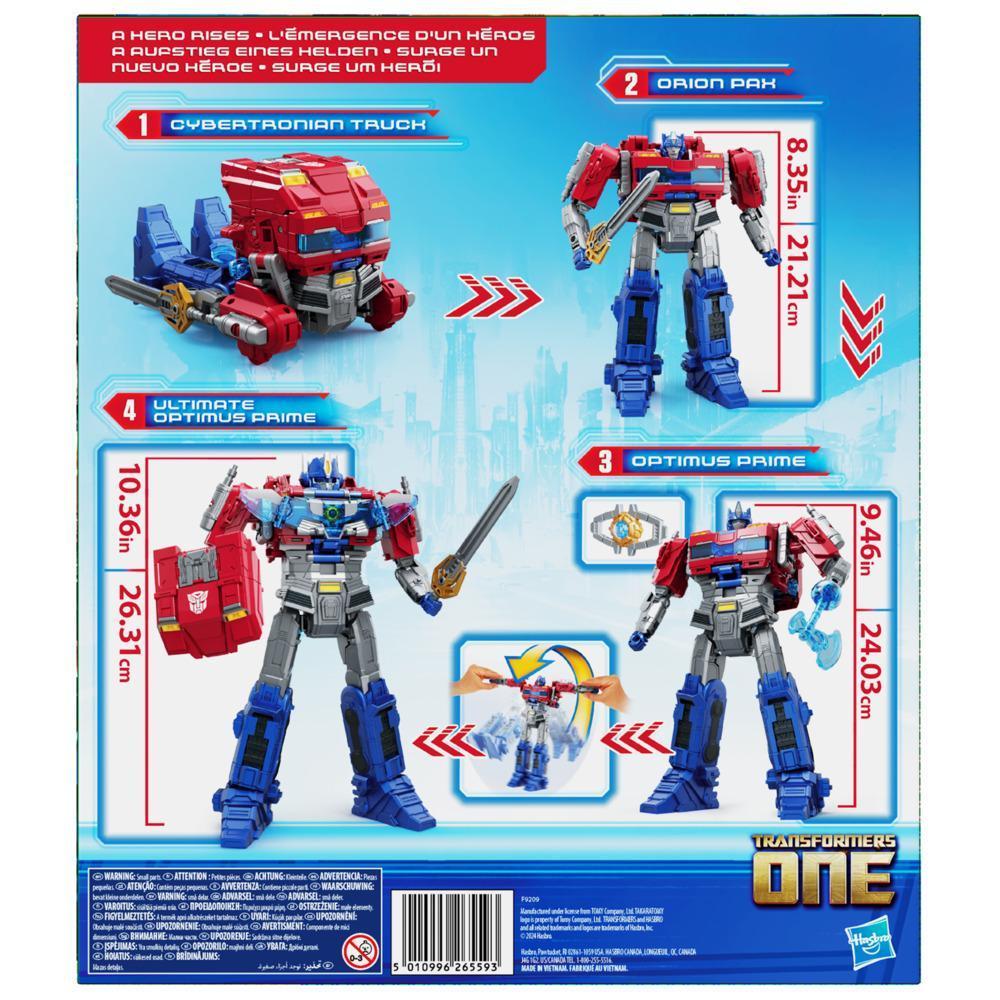 Transformers One Power Flip Optimus Prime (Orion Pax) Action Figure, 10” Interactive Robot Toy, Ages 6+ product image 1