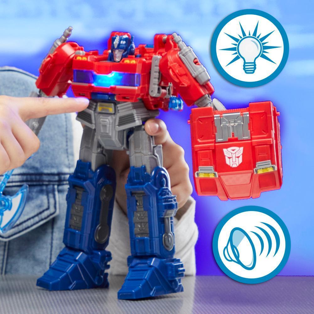 Transformers One Power Flip Optimus Prime (Orion Pax) Action Figure, 10” Interactive Robot Toy, Ages 6+ product image 1