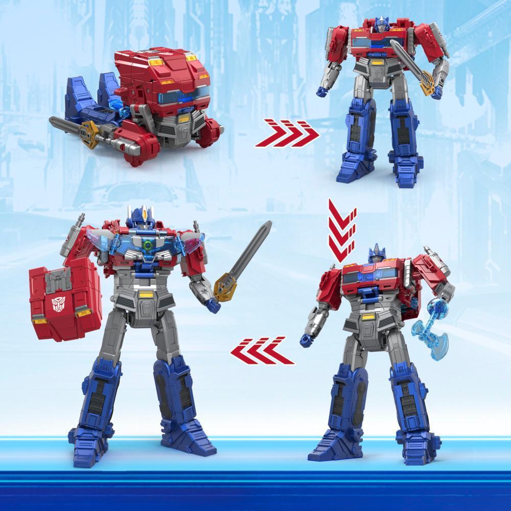 Transformers One Power Flip Optimus Prime (Orion Pax) Action Figure, 10” Interactive Robot Toy, Ages 6+ product image 1