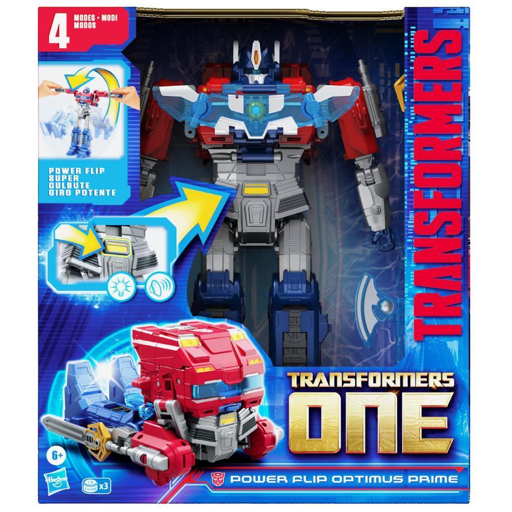 Transformers One Power Flip Optimus Prime (Orion Pax) Action Figure, 10” Interactive Robot Toy, Ages 6+ product image 1