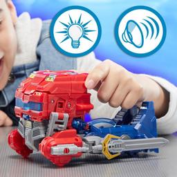 Transformers One Power Flip Optimus Prime (Orion Pax) Action Figure, 10” Interactive Robot Toy, Ages 6+ product thumbnail 1