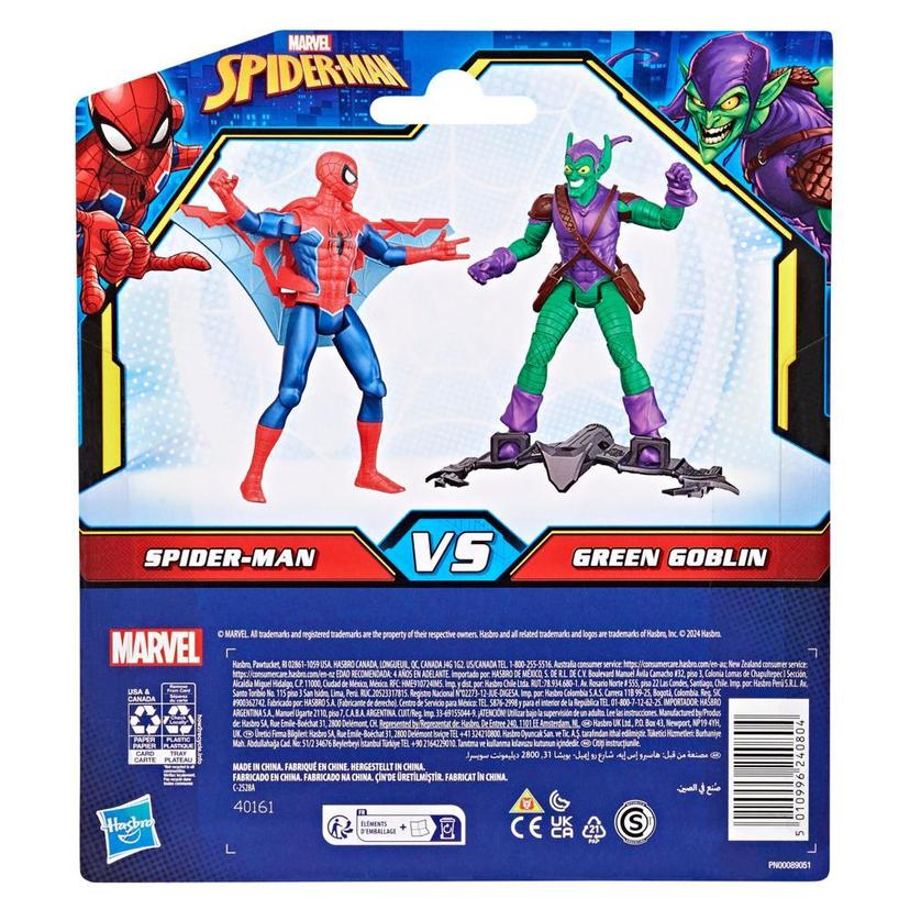 Spider-Man Epic Hero Series Spider-Man vs Green Goblin Action Figures & 2 Accessories (4") product image 1