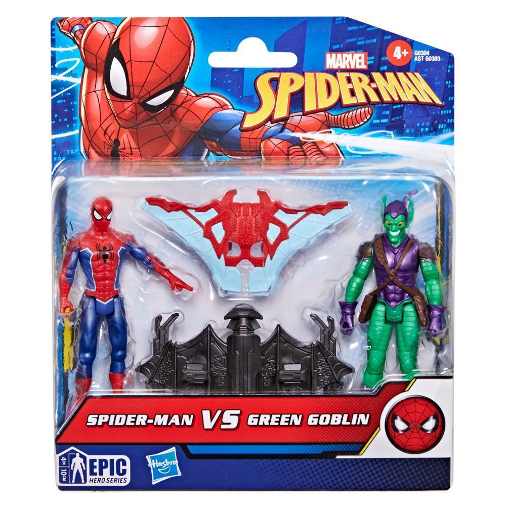 Spider-Man Epic Hero Series Spider-Man vs Green Goblin Action Figures & 2 Accessories (4") product thumbnail 1