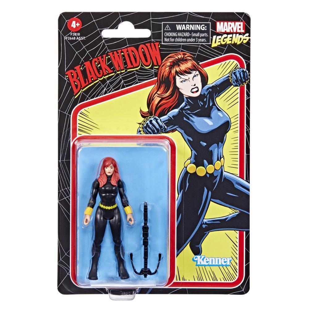 Hasbro Marvel Legends Series 3.75-inch Retro 375 Collection Black Widow Action Figure Toy, 1 Accessory product thumbnail 1