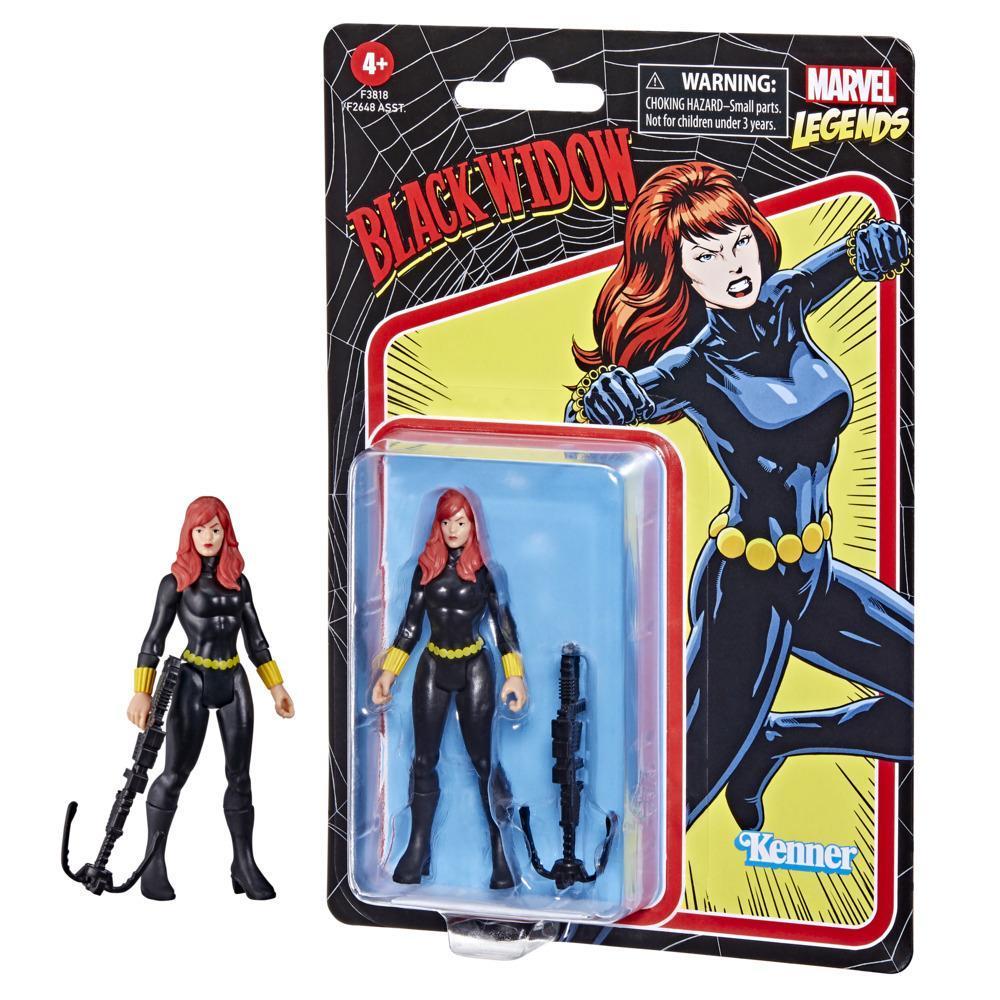 Hasbro Marvel Legends Series 3.75-inch Retro 375 Collection Black Widow Action Figure Toy, 1 Accessory product thumbnail 1