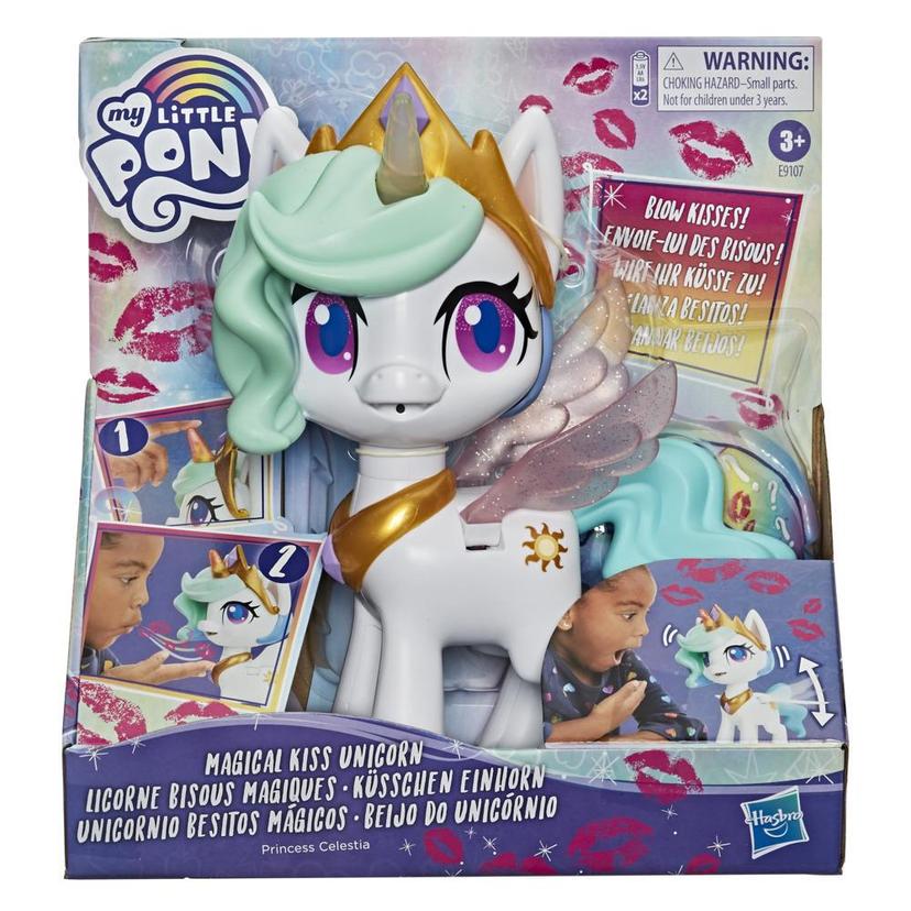 My Little Pony Magical Kiss Unicorn Princess Celestia -- Interactive Kids with 3 Surprise Accessories, Lights, - My Little Pony