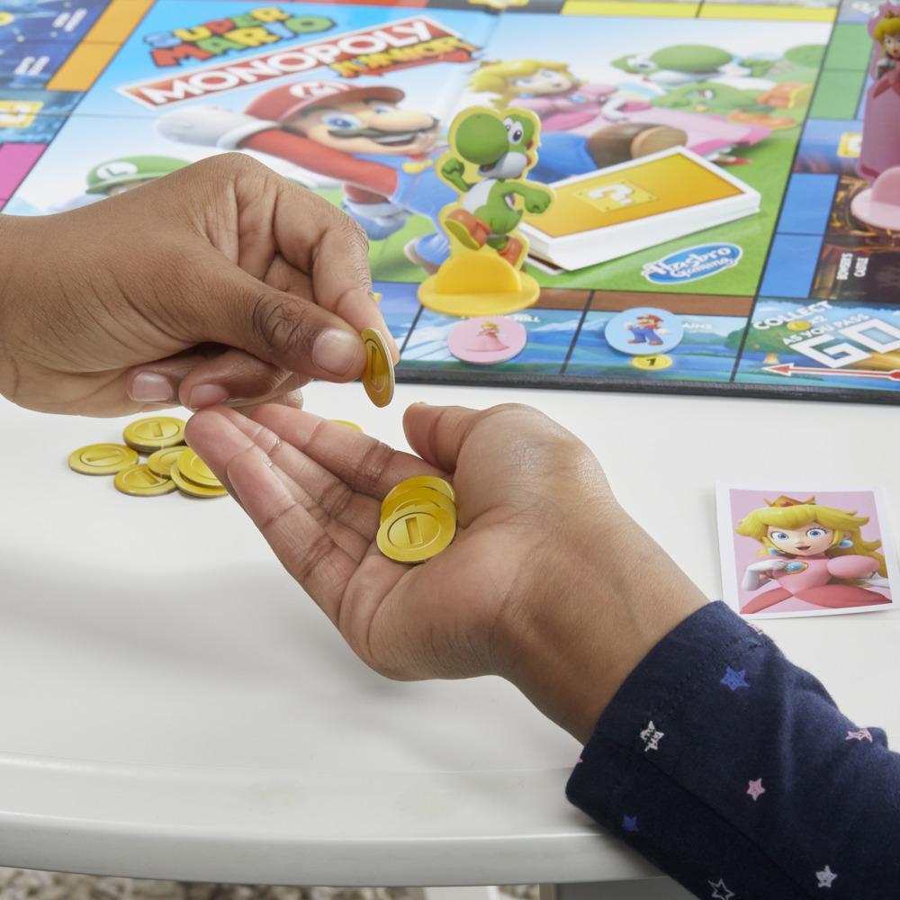 Monopoly Junior Super Mario Edition Board Game, Ages 5+, Explore the Mushroom Kingdom as Mario, Peach, Yoshi, or Luigi product thumbnail 1