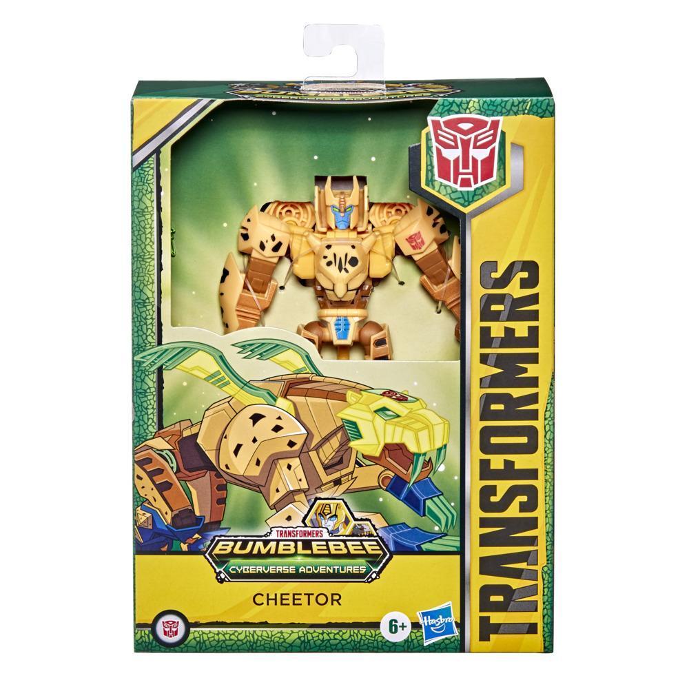 Transformers Bumblebee Cyberverse Adventures Toys Deluxe Class Cheetor Action Figure, Saber Strike Action Attack, 5-inch product thumbnail 1