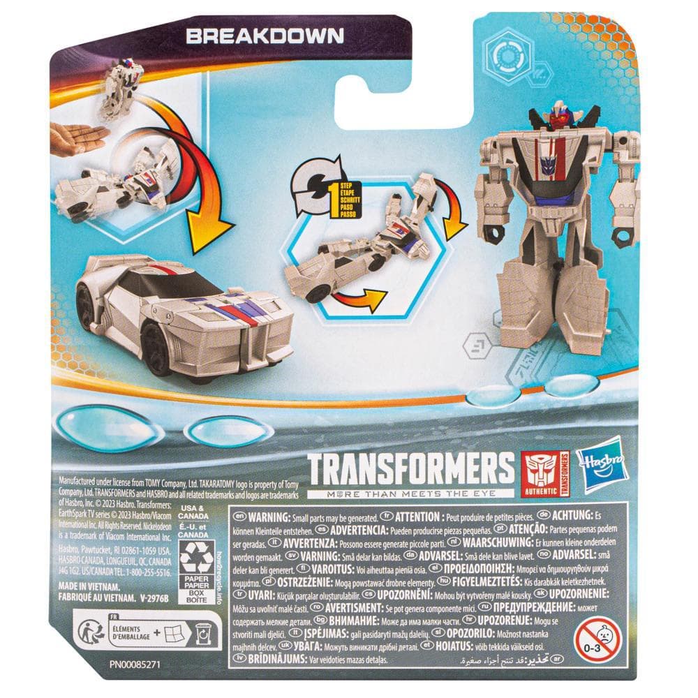 Transformers Toys EarthSpark 1-Step Flip Changer Breakdown Action Figure, Robot Toys product image 1