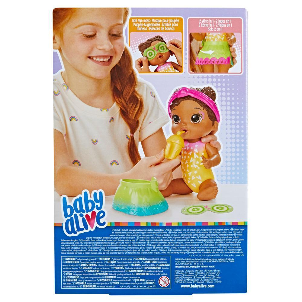 Baby Alive Rainbow Spa Baby Doll, 9-Inch Spa-Themed Toy for Kids Ages 3 and Up, Black Hair product thumbnail 1