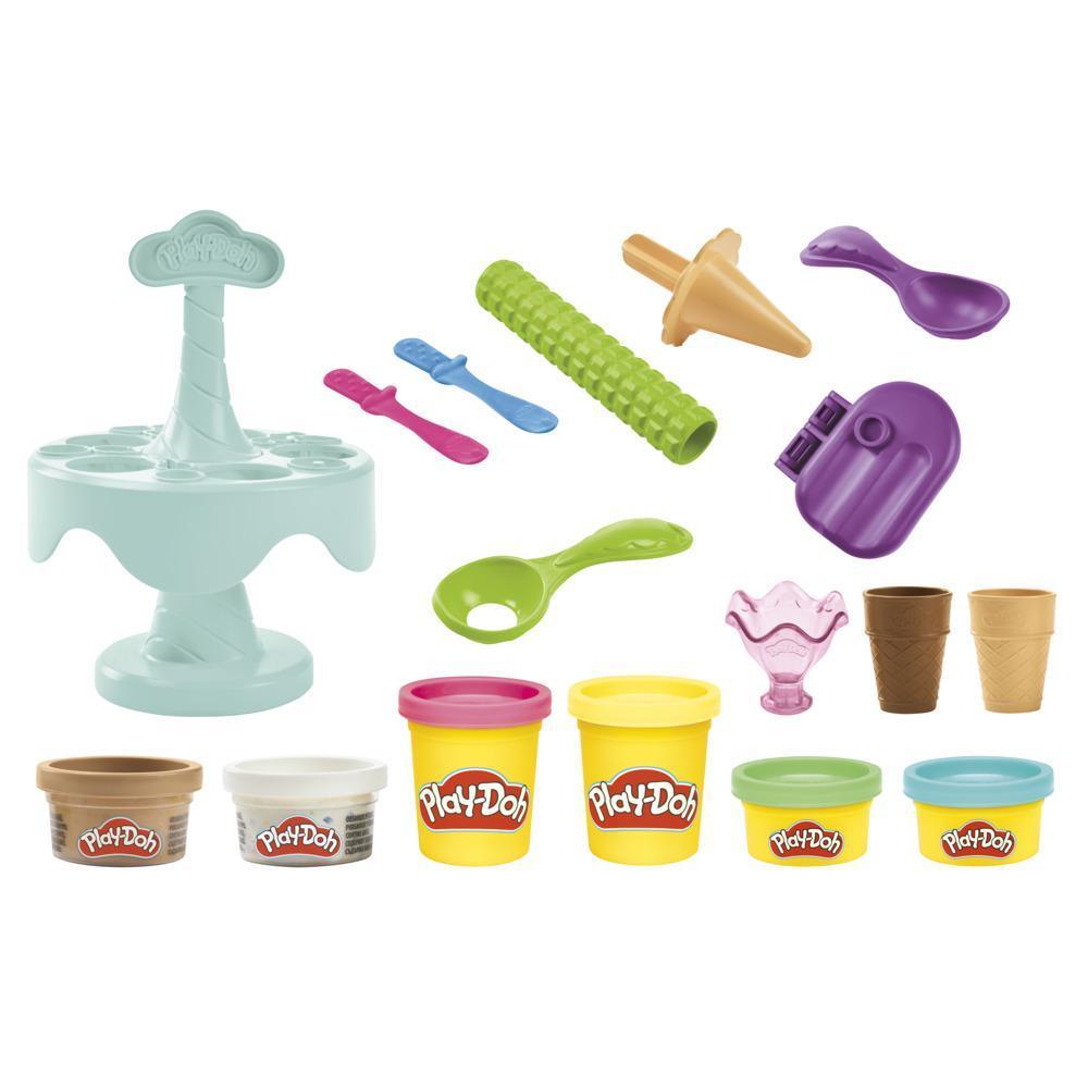 Play-Doh Ice Cream Carousel Playset with 6 Cans product thumbnail 1