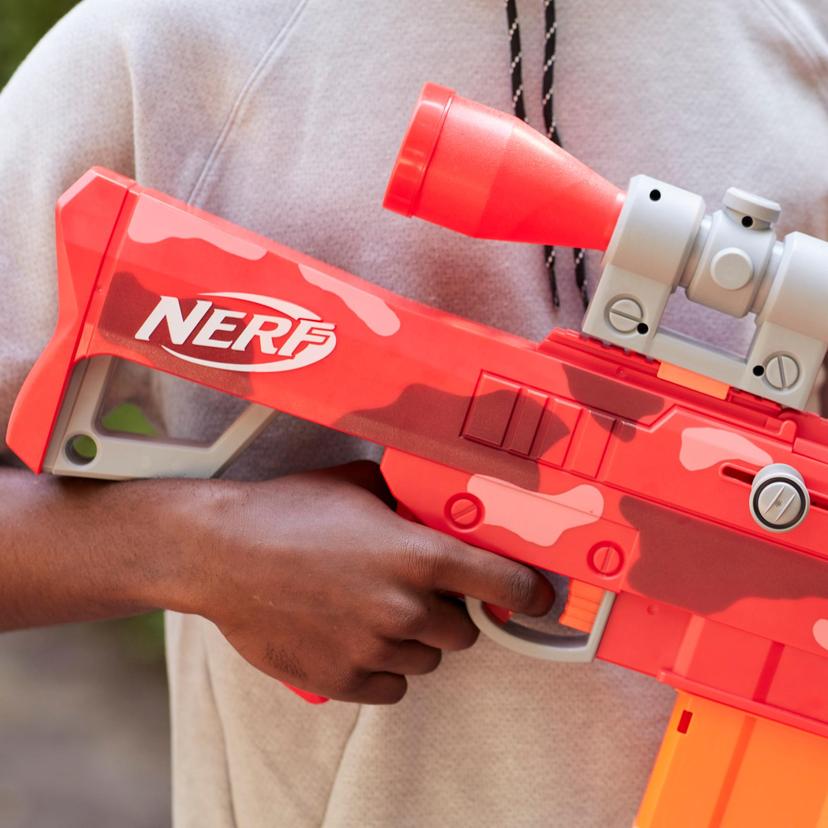 Nerf Fortnite Heavy SR Blaster, Longest Nerf Fortnite Blaster Ever,  Removable Scope, 6 Nerf Mega Darts, 6-Dart Clip - Nerf