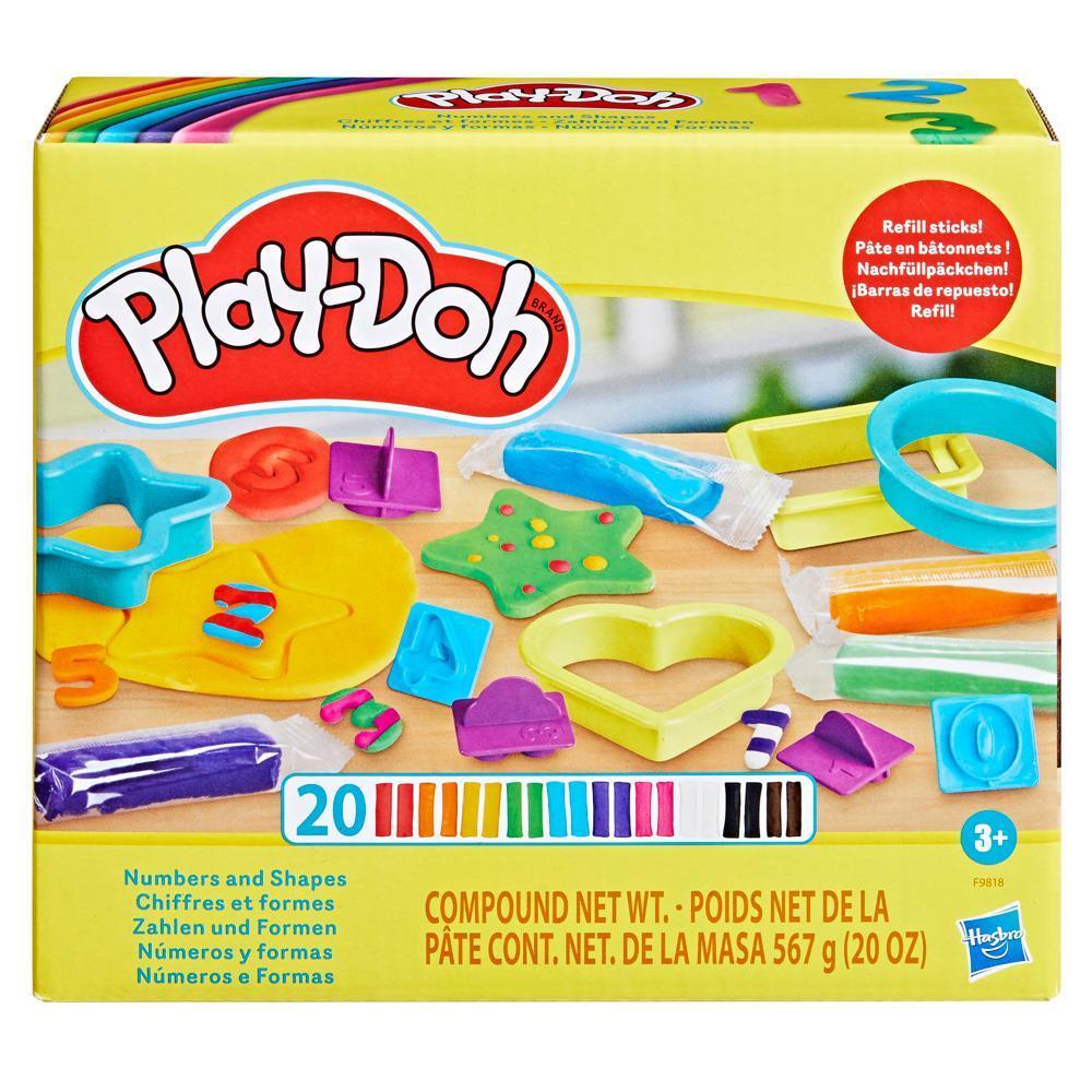 Play-Doh Numbers and Shapes Playset with 17 Tools, Kids Arts and Crafts Toys, 3+ product thumbnail 1
