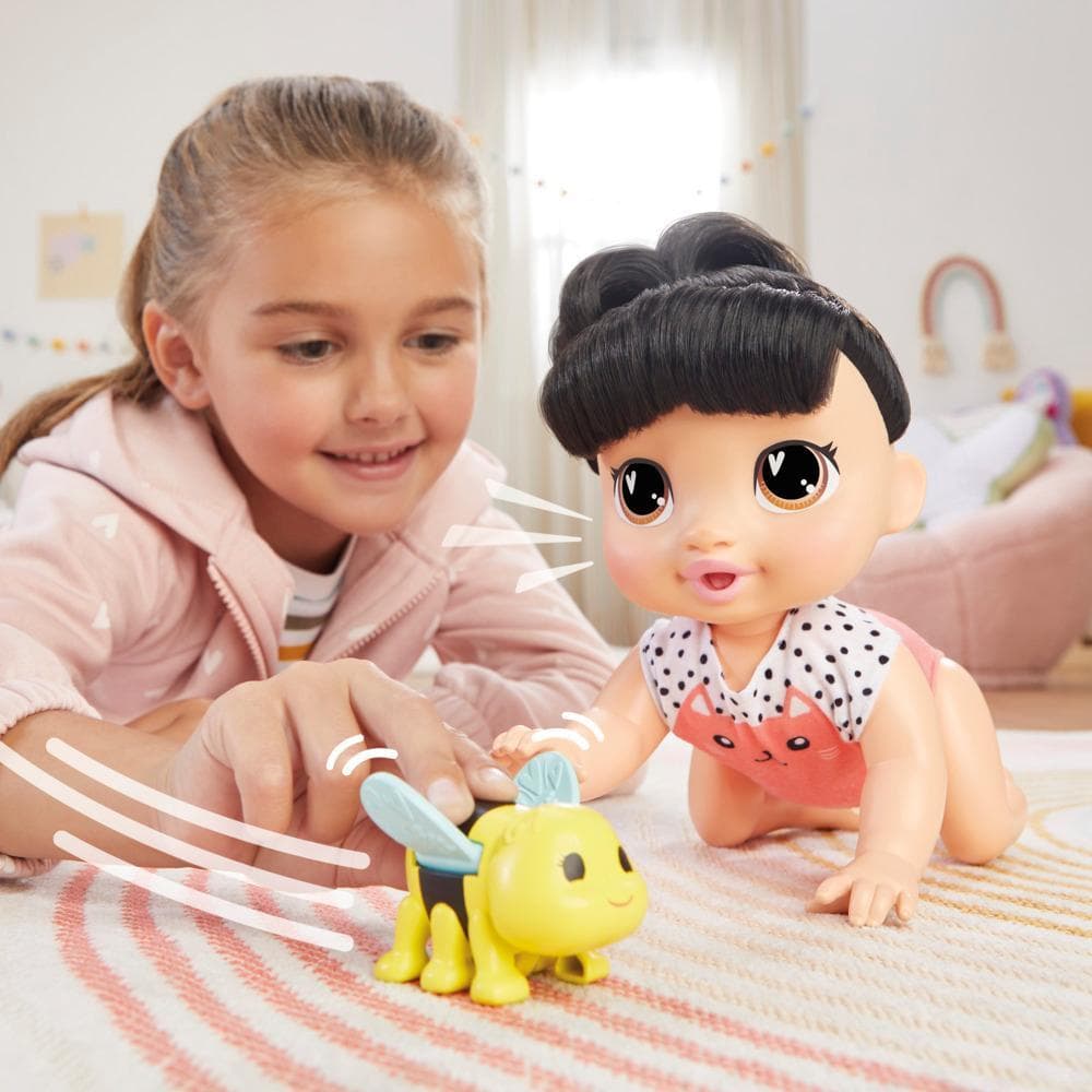 Baby Alive Crawl 'n Play Katie Kat Doll, Black Hair, Electronic Kids Toys for Girls & Boys 3+ product thumbnail 1