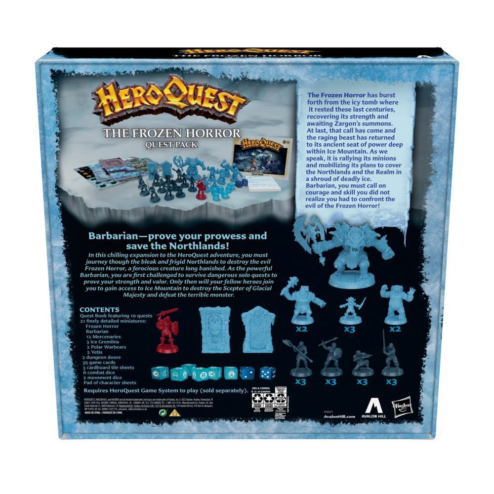 Avalon Hill HeroQuest The Frozen Horror Quest Pack, for Ages 14 and Up, Requires HeroQuest Game System to Play product thumbnail 1