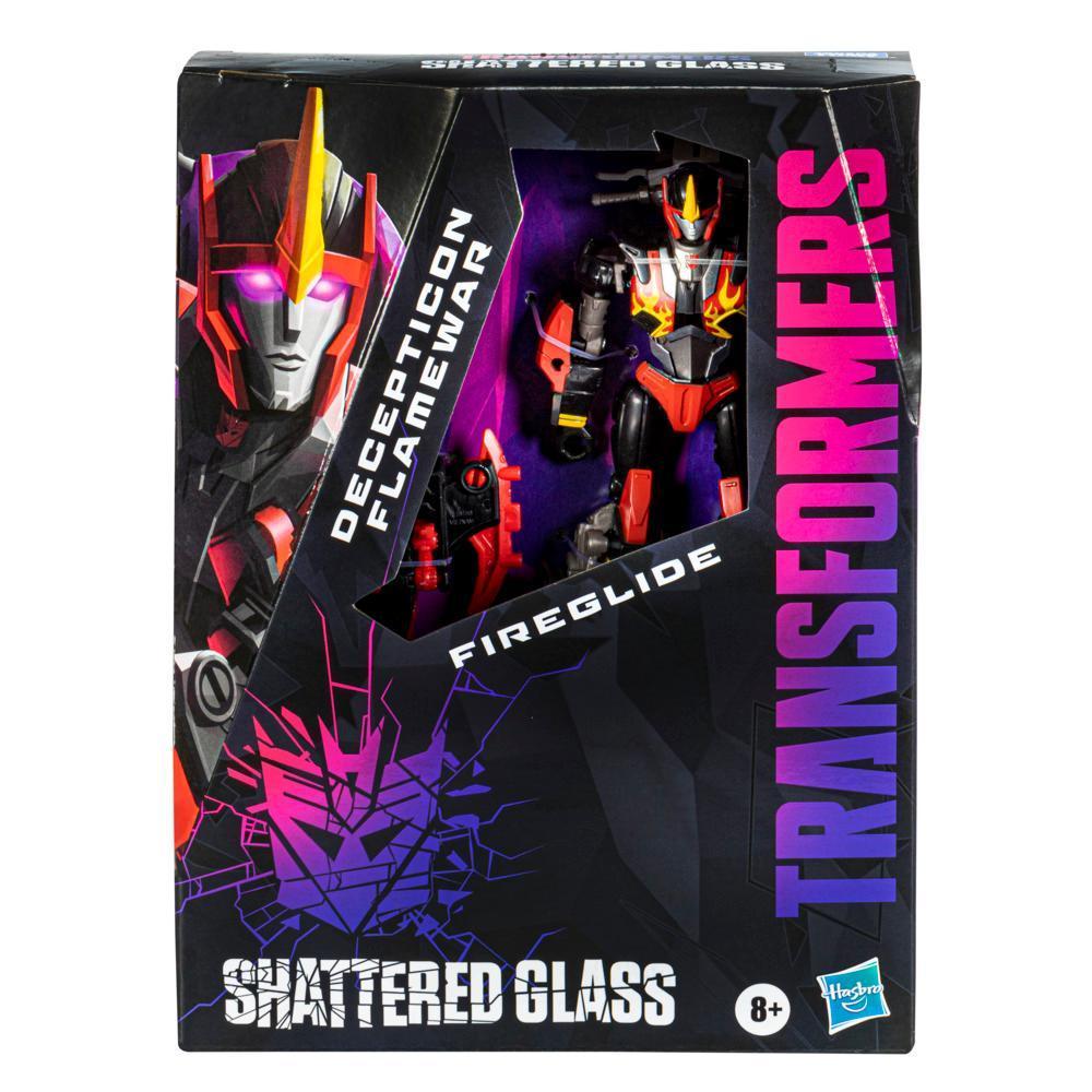 Transformers Generations Shattered Glass Collection Decepticon Flamewar with Fireglide & IDW’s Shattered Glass— Flamewar (Exclusive Hasbro Pulse Variant Cover) product thumbnail 1