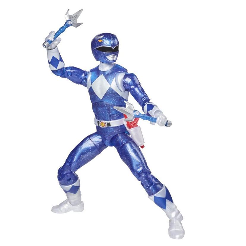 Power Rangers Lightning Collection Mighty Morphin Metallic Blue Ranger 6-Inch Premium Collectible Action Figure Toy product image 1