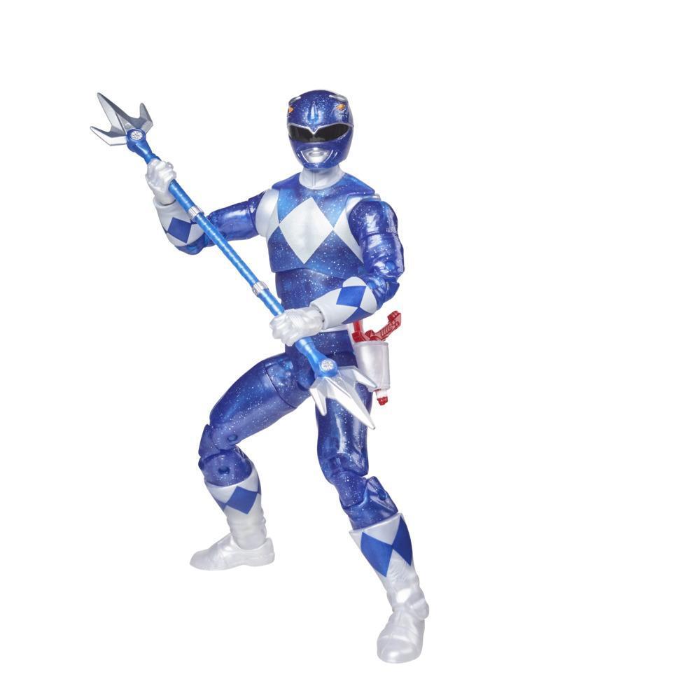 Power Rangers Lightning Collection Mighty Morphin Metallic Blue Ranger 6-Inch Premium Collectible Action Figure Toy product thumbnail 1