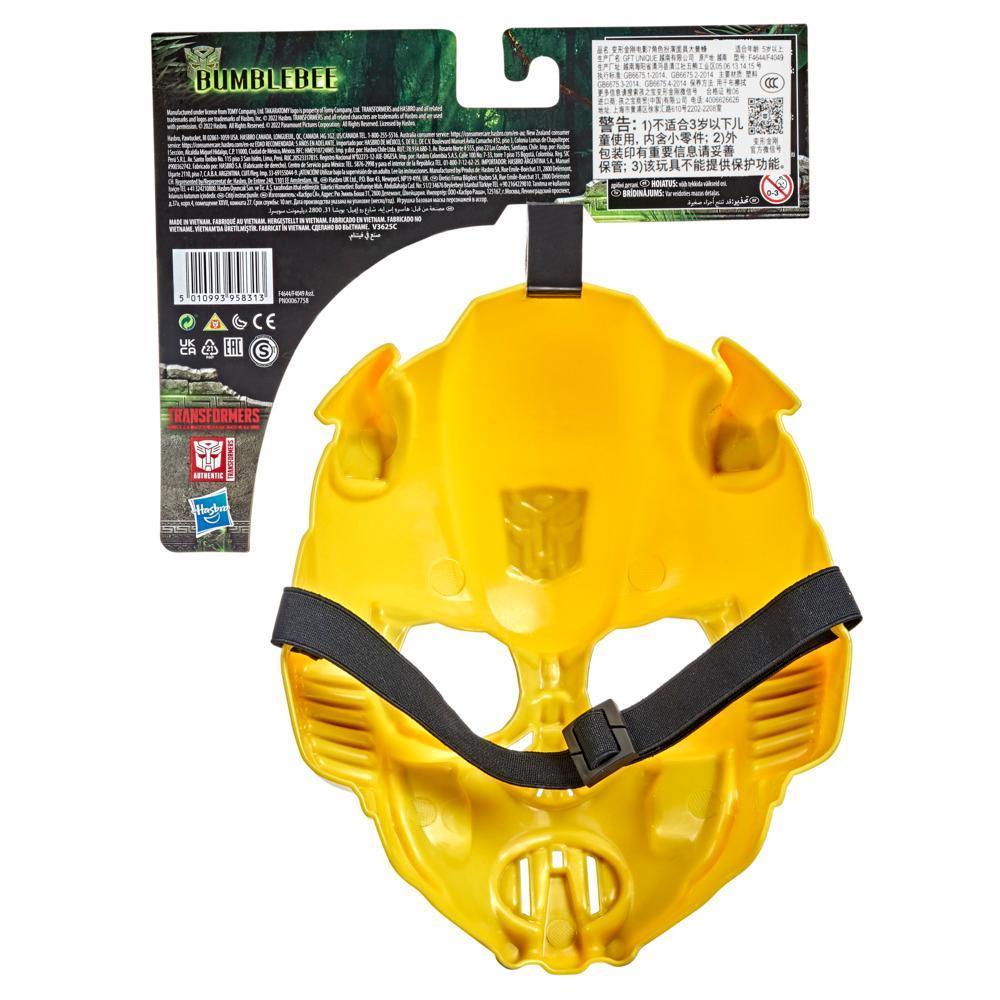 Transformers Toys Transformers: Rise of the Beasts Movie Bumblebee Roleplay Costume Mask for Ages 5 and Up, 10-inch product thumbnail 1