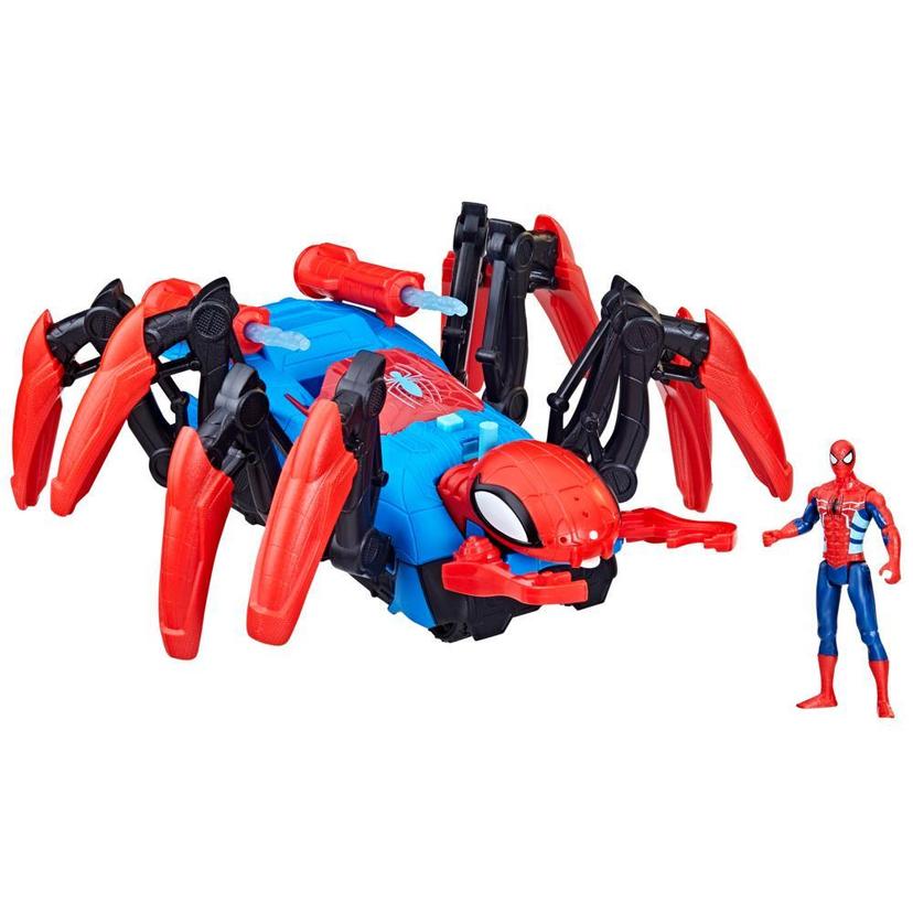 Marvel Spider-Man Crawl 'N Blast Spider with Action Figure, 2-In-1 Blast Feature, Toy Cars product image 1