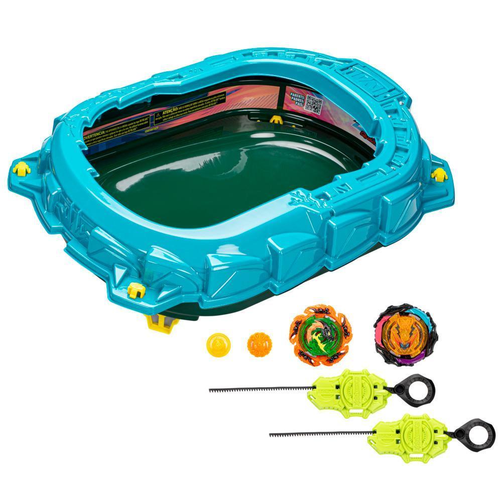 Beyblade Burst QuadStrike Light Ignite Battle Set, Battle Game Set with Beystadium, 2 Spinning Top Toys and 2 Launchers product image 1