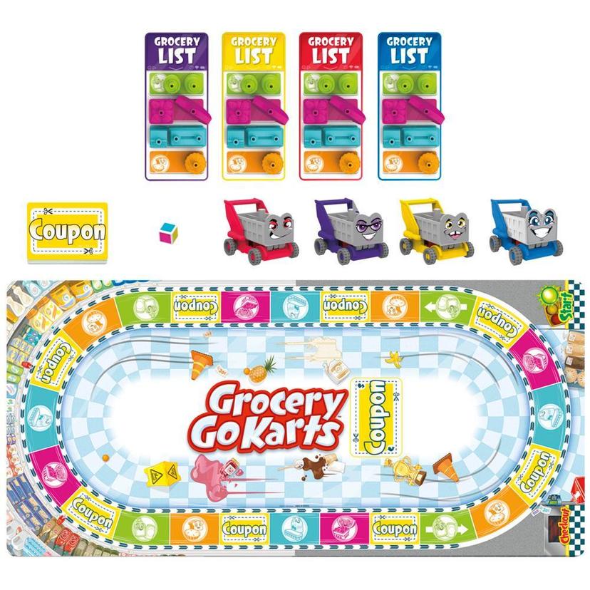 Grocery Go Karts Board Game for Preschoolers and Kids Ages 4 and Up, Preschool Games product image 1