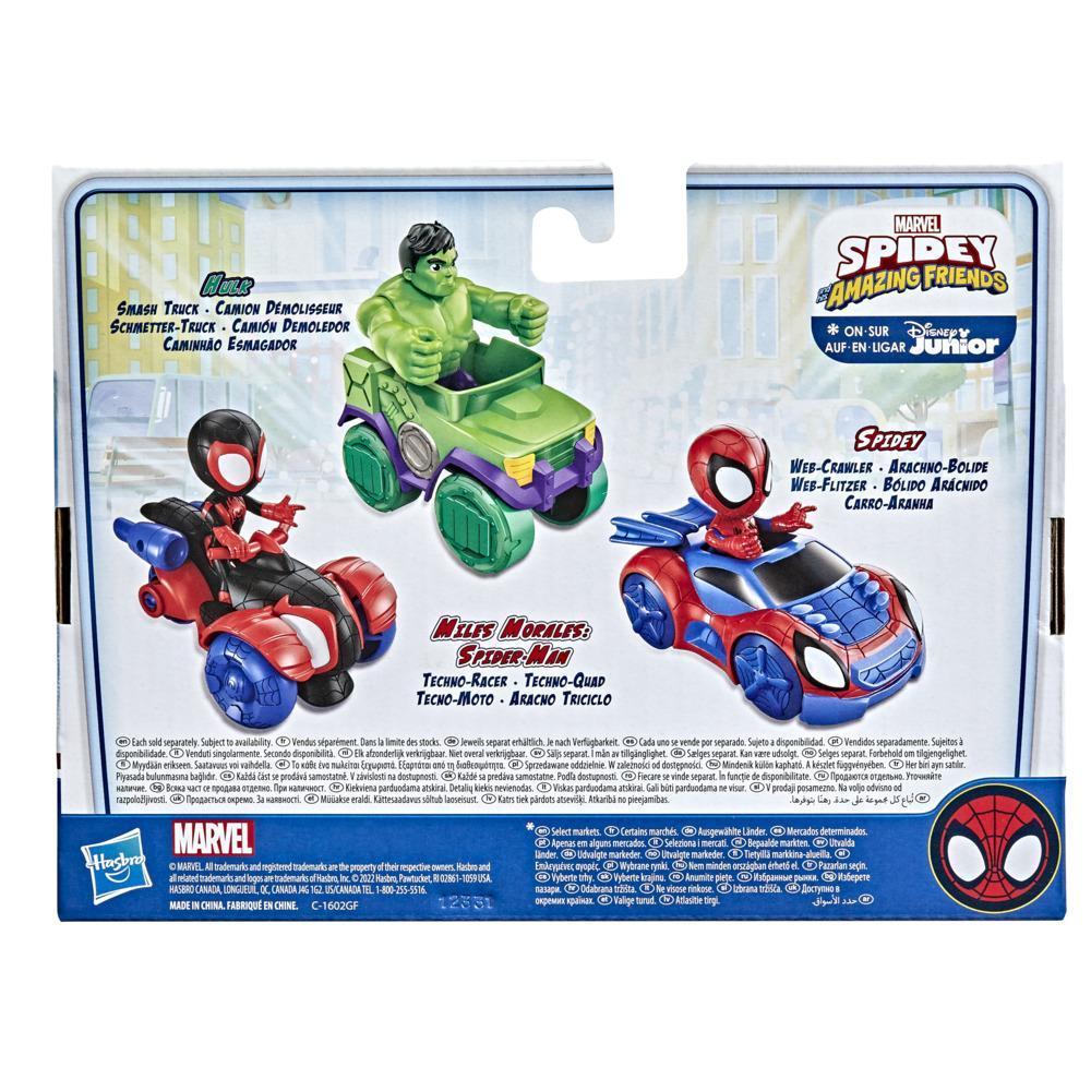 Marvel Spidey and His Amazing Friends Hulk Action Figure and Smash Truck Vehicle, Preschool Toy for Kids Ages 3 And Up product thumbnail 1