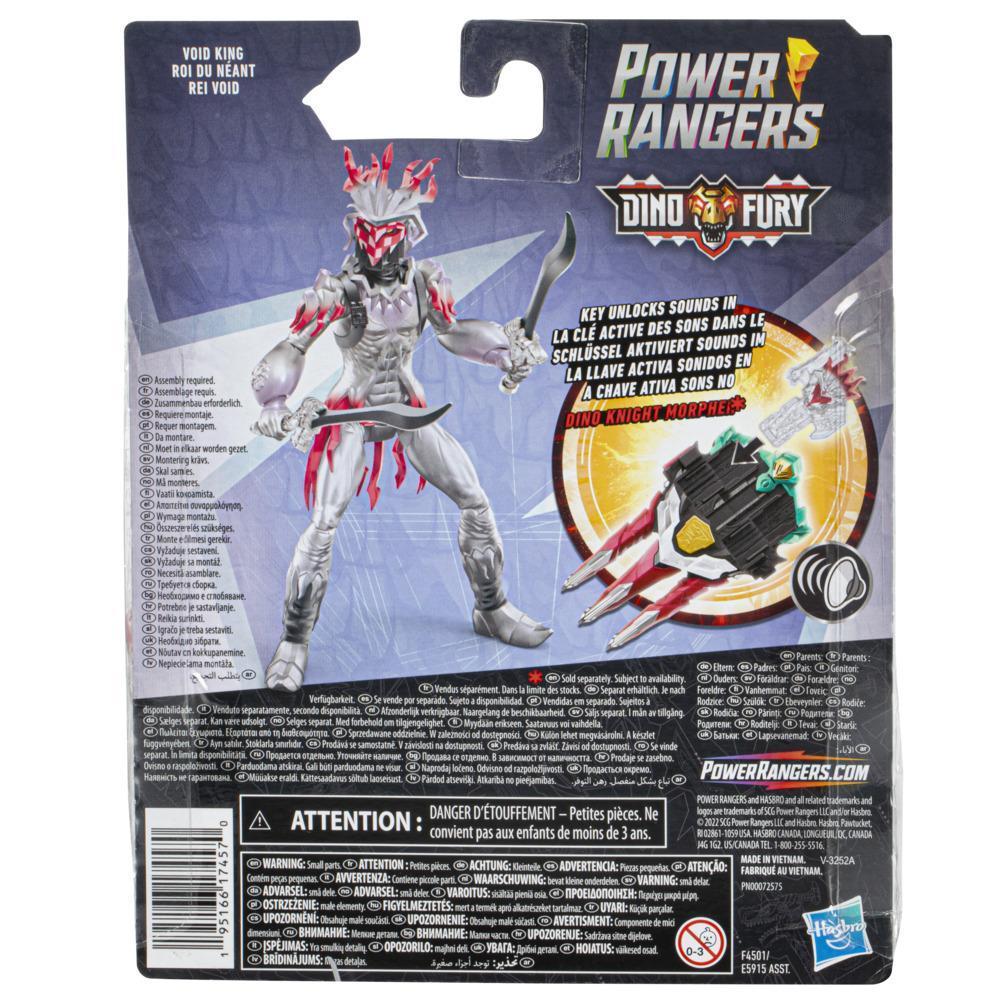 Power Rangers Dino Fury Void King 6-Inch Action Figure Toy with Dino Fury Key, with Accessories for Kids Ages 4 and Up product thumbnail 1