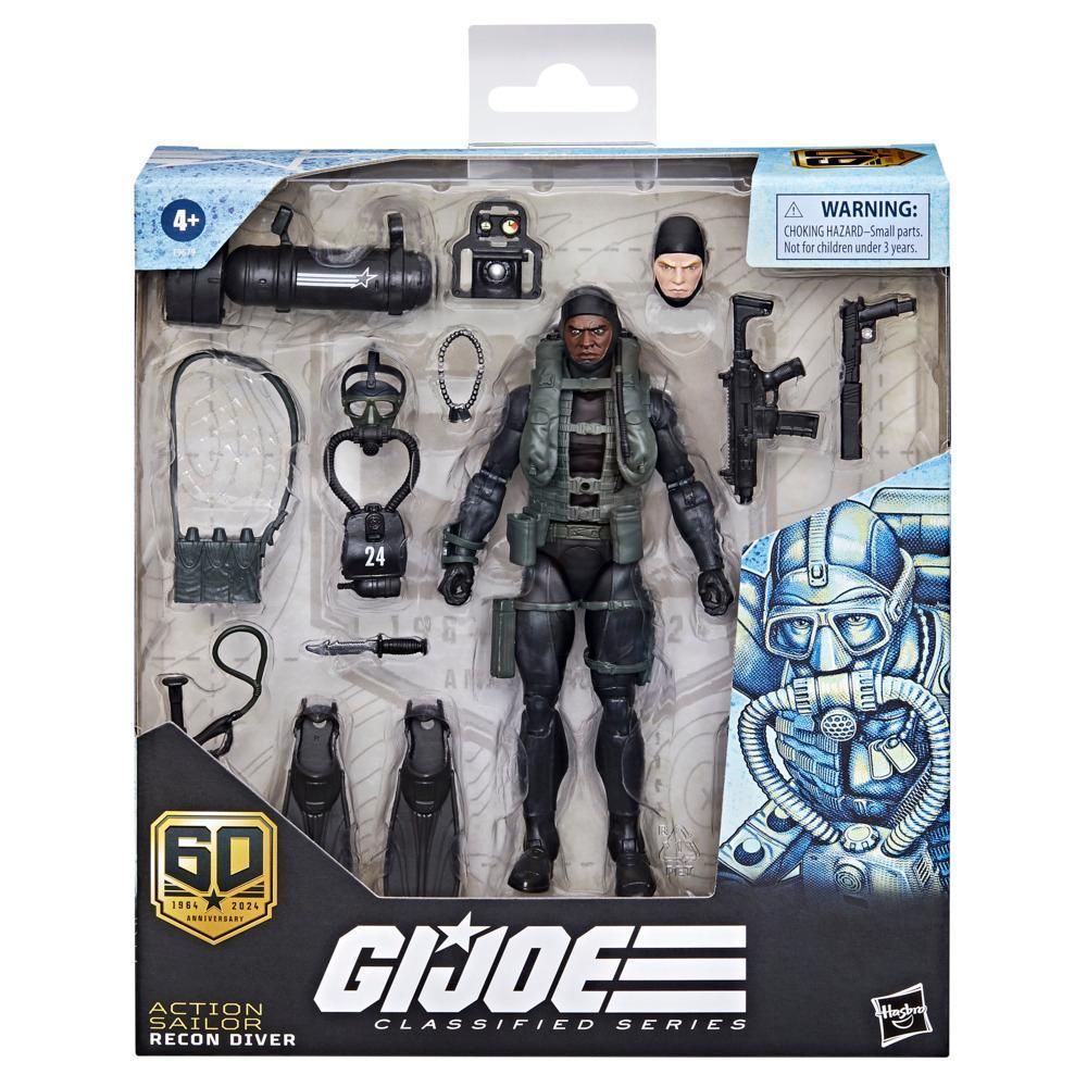 G.I. Joe Classified Series 60th Anniversary Action Sailor - Recon Diver, 6” Action Figure product thumbnail 1