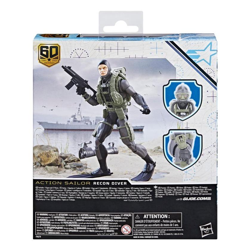 G.I. Joe Classified Series 60th Anniversary Action Sailor - Recon Diver, 6” Action Figure product image 1