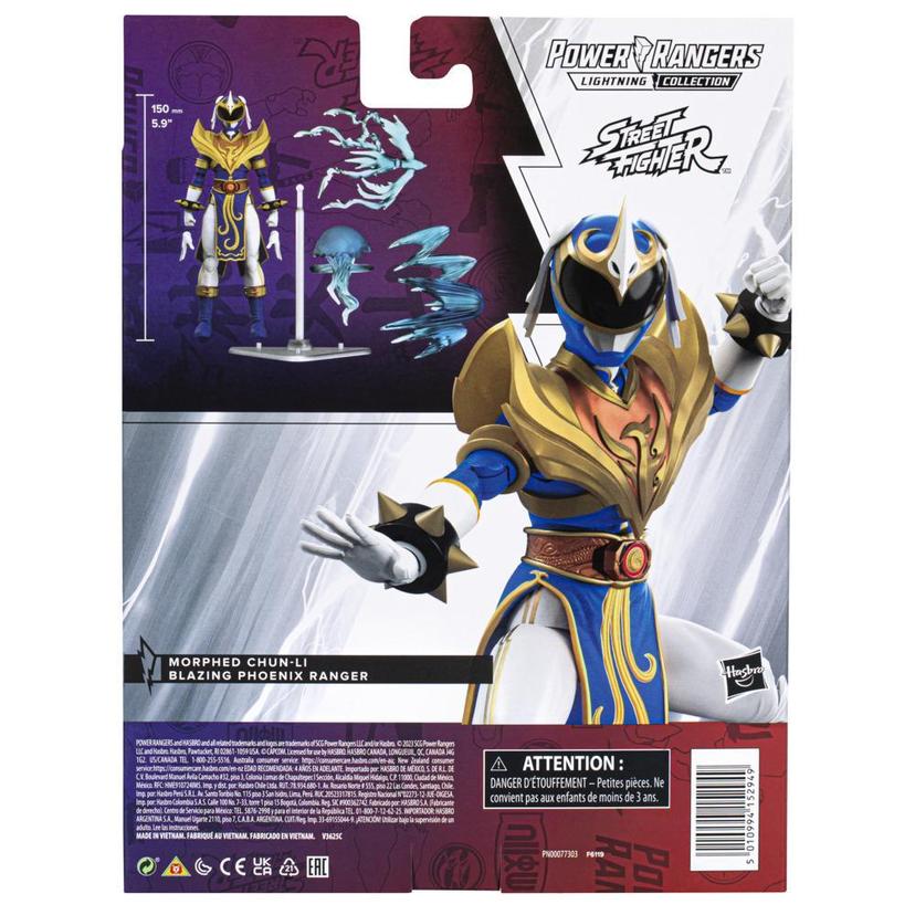 Power Rangers X Street Fighter Lightning Collection Morphed Chun-Li Blazing Phoenix Ranger Collab Figure product image 1