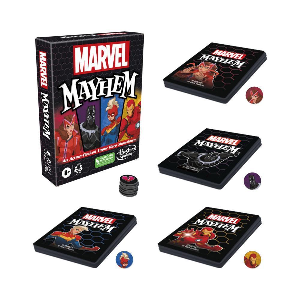 Marvel Mayhem Card Game, Featuring Marvel Super Heroes, Fun Family Game for Ages 8+, Fast-Paced, Easy to Learn Game product thumbnail 1