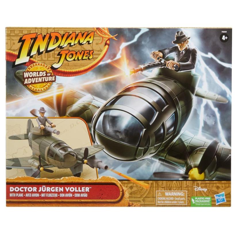 Indiana Jones Worlds of Adventure Doctor Jürgen Voller with Plane Figure & Vehicle (2.5”) product image 1