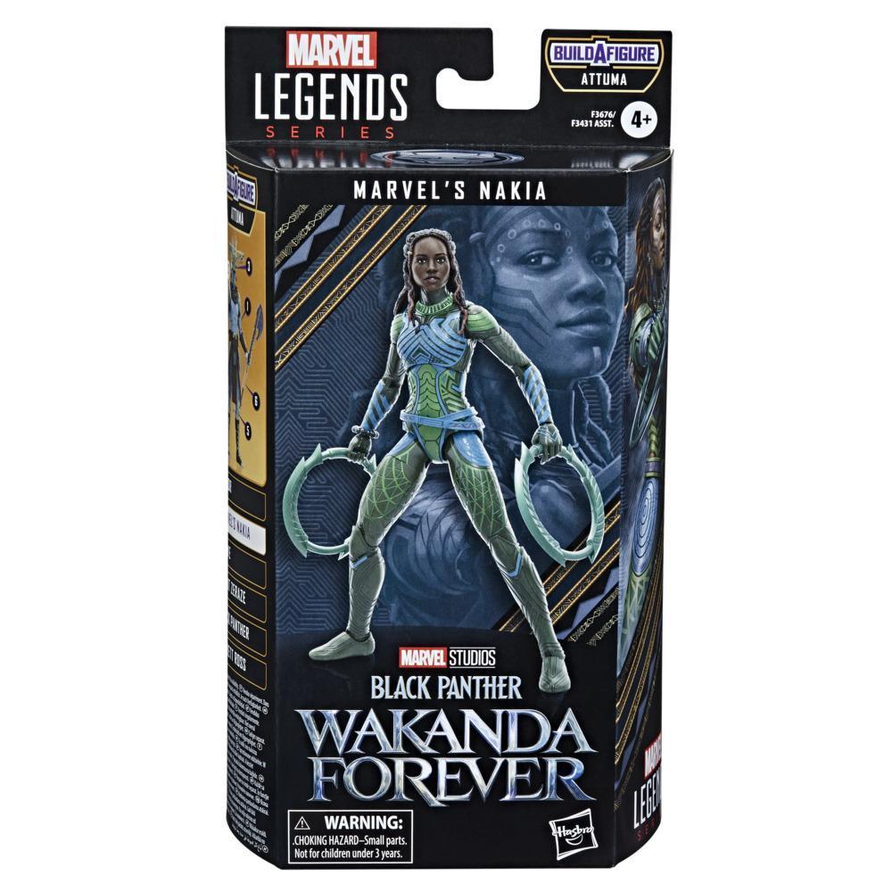 Marvel Legends Series Black Panther Wakanda Forever Marvel’s Nakia 6-inch Action Figure Toy, 5 Accessories, 1 Build-A-Figure Part product thumbnail 1