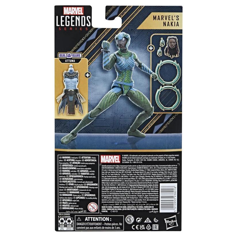 Marvel Legends Series Black Panther Wakanda Forever Marvel’s Nakia 6-inch Action Figure Toy, 5 Accessories, 1 Build-A-Figure Part product image 1