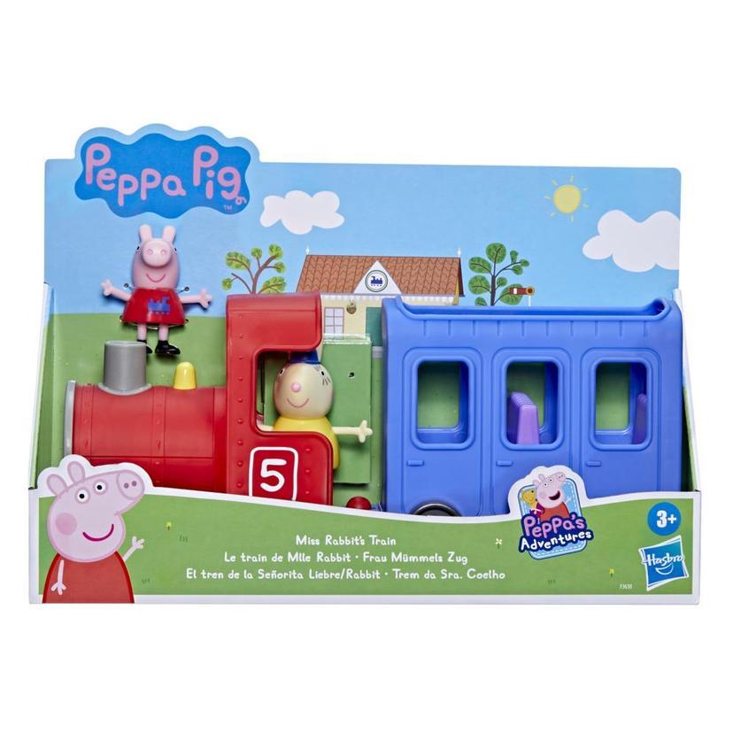 Peppa Pig Peppa’s Adventures Miss Rabbit’s Train Detachable Preschool Toy: 2 Figures, Rolling Wheels, for Ages 3 and Up product image 1