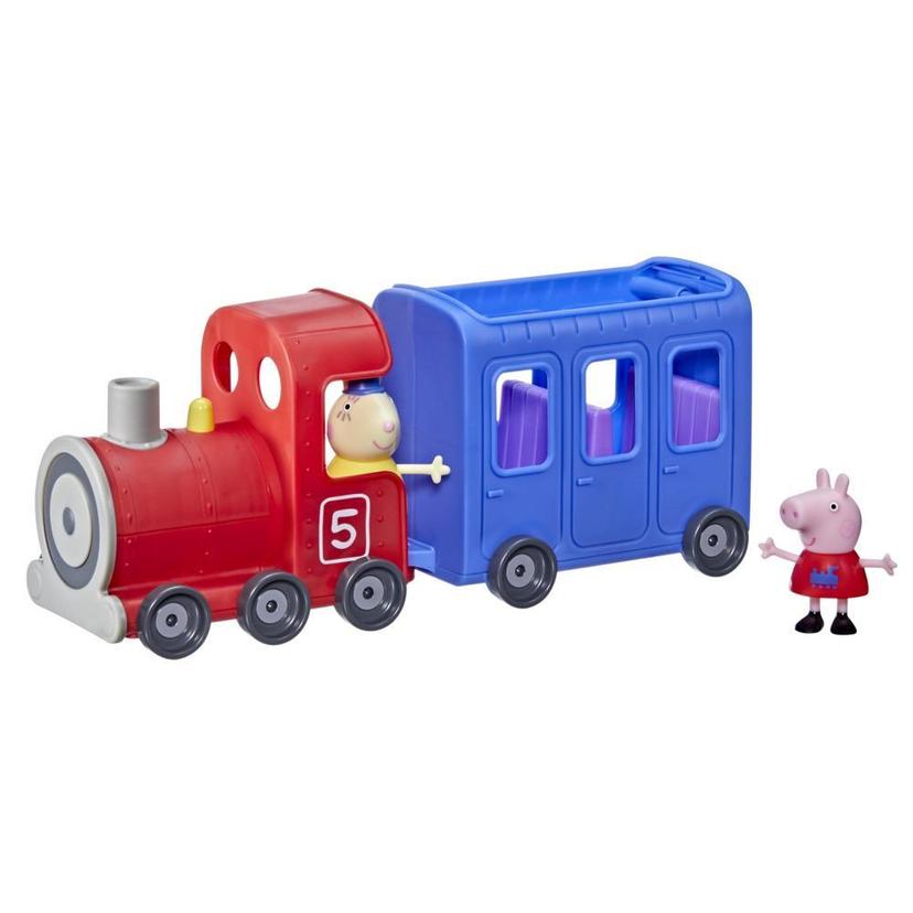 Peppa Pig Peppa’s Adventures Miss Rabbit’s Train Detachable Preschool Toy: 2 Figures, Rolling Wheels, for Ages 3 and Up product image 1
